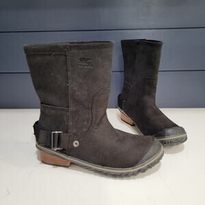 Sorel Slim Shortie Waterproof Suede Boots Size 6